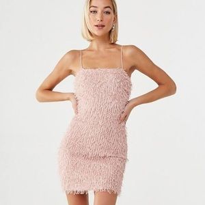 forever 21 fuzzy pink party dress